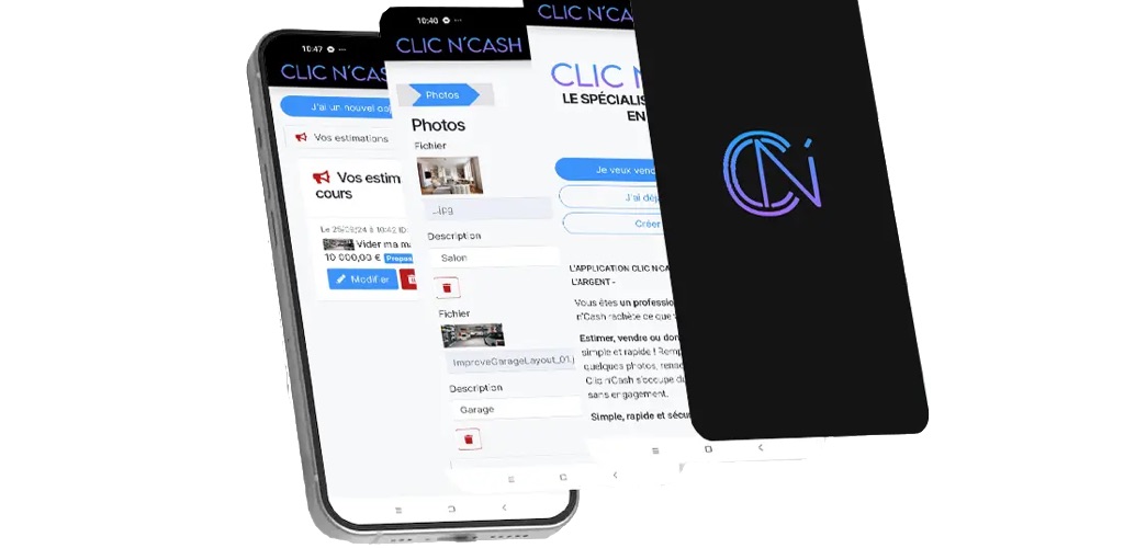 L'application mobile Clic n'Cash